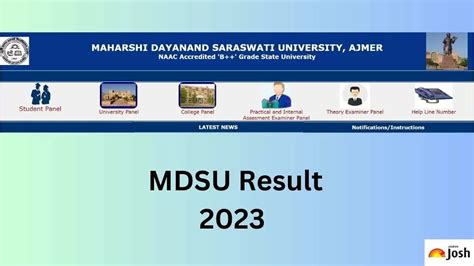 www.mdsuexam.org 2023 result|MAHARSHI DAYANAND SARASWATI UNIVERSITY, AJMER.